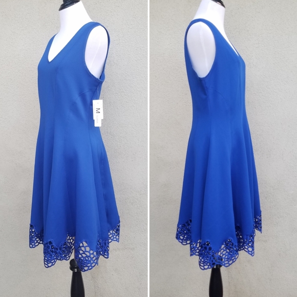 M by Maia Plus Size Fit And Flare Scuba Dress - Picture 2 of 6